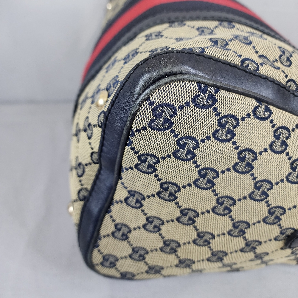 ✨️GUCCI GG Canvas Web Boston Bag - Picture 10 of 16